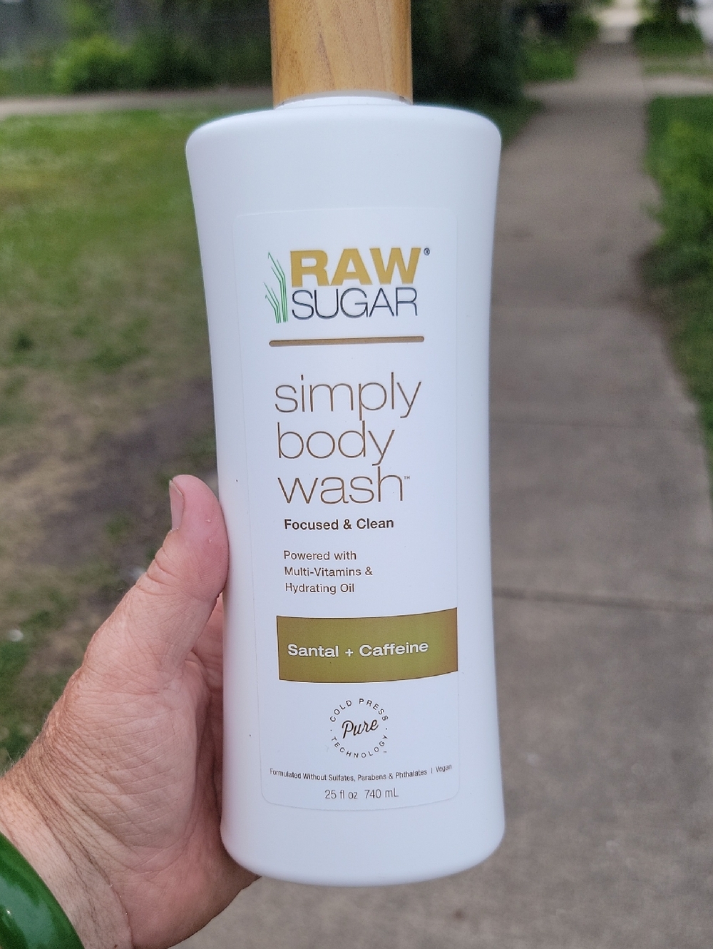 Sugar Raw Simply Body Wash - White & Gold Bottle